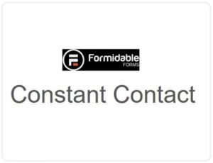 Formidable Forms – Constant Contact