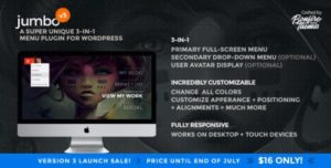 Jumbo: A 3-in-1 full-screen menu for WordPress