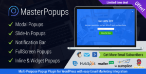 Master Popups – WordPress Popup Plugin for Email Subscription