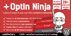 OptIn Ninja – Ultimate Squeeze Page Generator