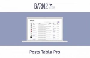 Posts Table Pro (By Barn2 Media)