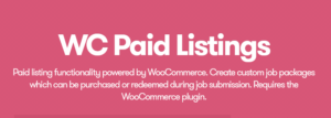 WP Job Manager – WooCommerce Paid Listings
