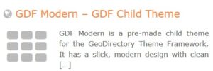 GeoDirectory – GDF Modern